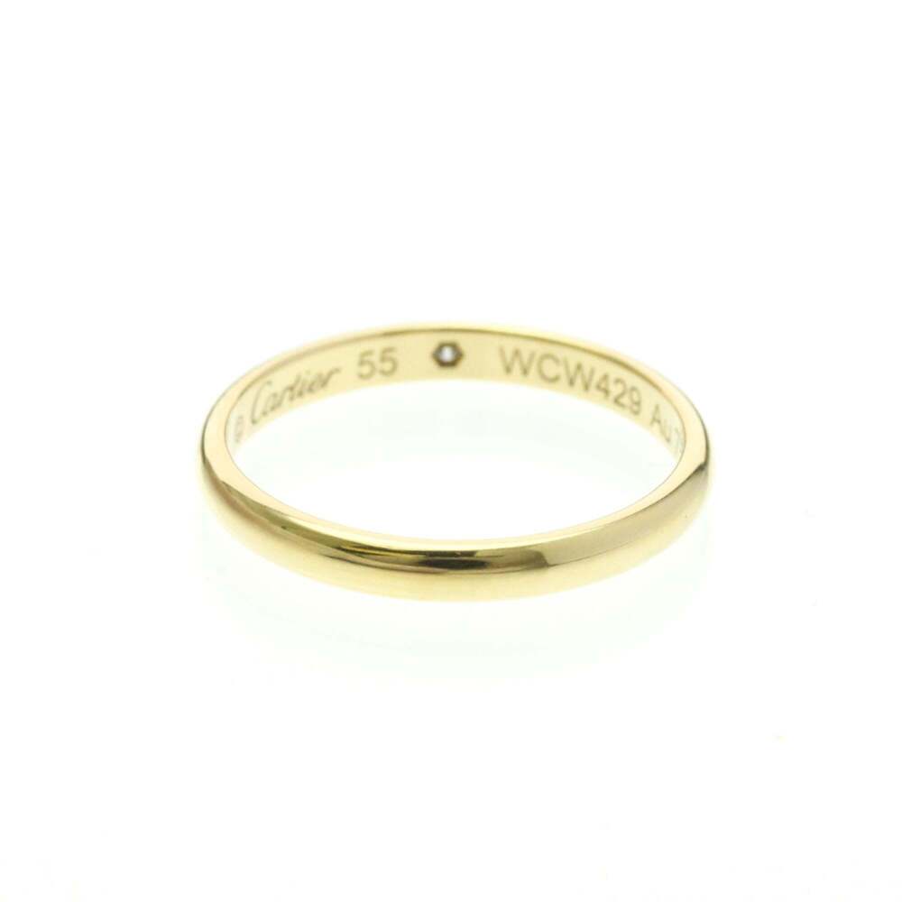 Cartier 1895 Wedding Ring With 1 Diamond Yellow Gold (18K) Fashion Diamond Ba... - Picture 3 of 9